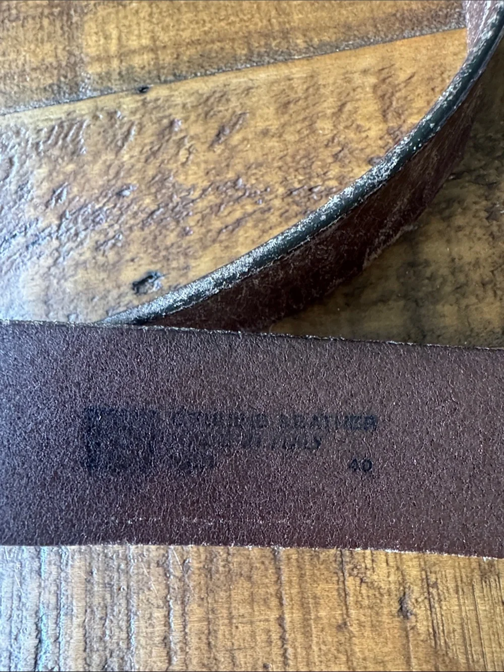 Leather belt